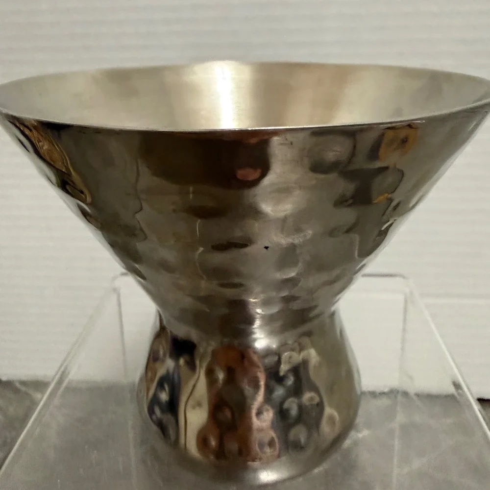 American Metalcraft Hammered Stainless Steel Martini Cup Cocktail Olive Bowl MCM
